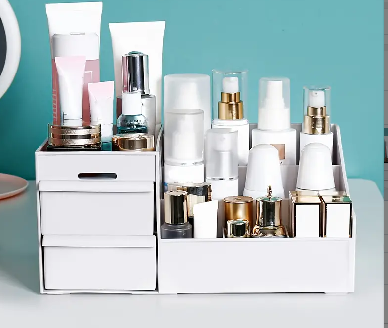 1pc Multifunctional Drawer Storage Box for Skin Care