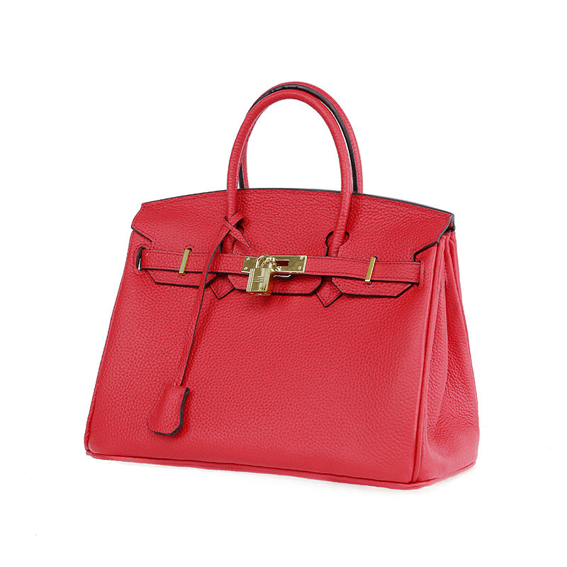 Platinum Bag in First Layer Cowhide for Women